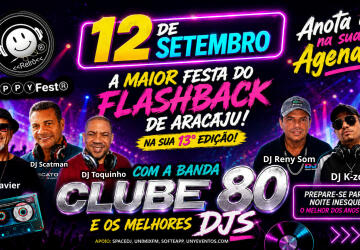 HappyFest 2026: A maior festa do Flashback de Aracaju já tem data marcada!